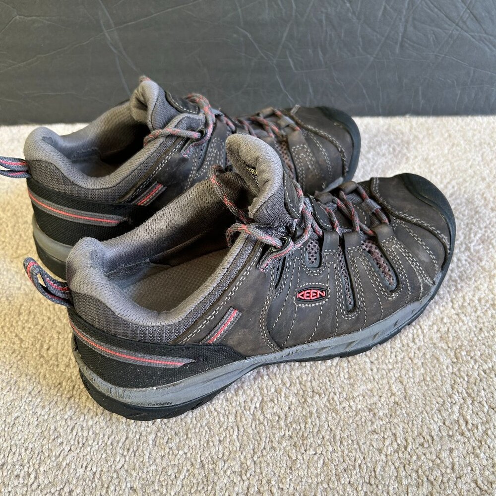 Keen Utility Work Steel Toe Shoes Women's Size 8W Brown Black ASTMF241318